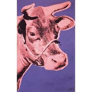  Andy Warhol 20.92W by 33.44H  Cow, 1976 Super Resin 