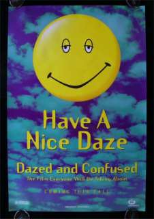 DAZED AND CONFUSED ADVANCE 1SH ORIG MOVIE POSTER ROLLED  