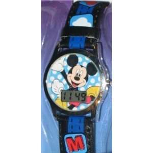  Disney Mickey Mouse LCD Digital Watch 41550A: Toys & Games