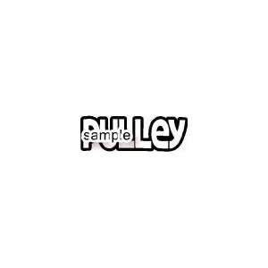  PULLEY BAND LOGO WHITE VINYL DECAL STICKER: Everything 