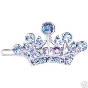  Aria Imperial Crown Dog Pet Grooming Barrette 1.5 BLUE 