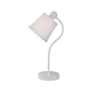   METAL DESK LAMP, WHITE TYPE A 40W by Lite Source: Home Improvement