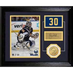 Ryan Miller Player Pride Desk Top Framed 10 x 12 Photograph and 