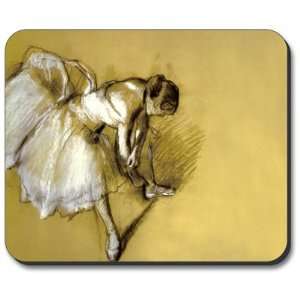   Decorative Mouse Pad Degas Dancer Adjusting Shoe Ballet Electronics