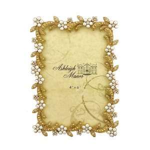 Ashleigh Manor 5 by 7 Inch Swirl Frame, Gold: Home 