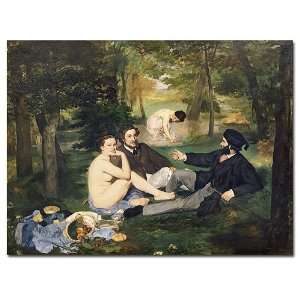   Dejeuner sur l Herbe (1863)  by Edouard Manet Canvas Art 