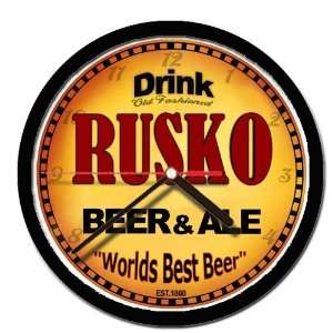  RUSKO beer and ale cerveza wall clock 