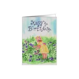  Happy Birthday Baby Girl Flower Garden Card Toys & Games