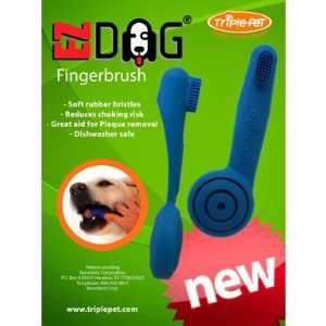    Triple Pet Fingerbrush Palm Held Dog Toothbrush