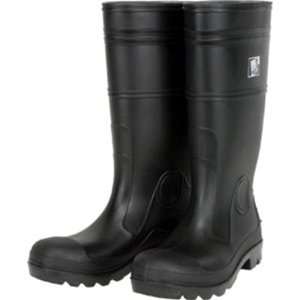  Black PVC Rubber Boots 16   Plain Toe   Size 11