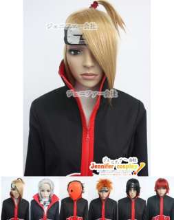 Naruto Akatsuki deidara cosplay wig costume N05  