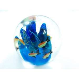  Murano Design Hand Blown Fish Seaworld art Glass 