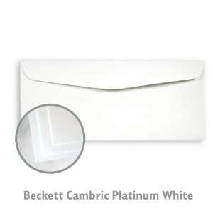  Beckett Cambric Platinum White Envelope   500/Box Office 