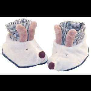  Moulin Roty Baby Slippers, Mouse Baby