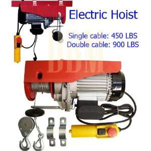  Electric Wire Rope Hoist Lift 450 LB / 900 LB