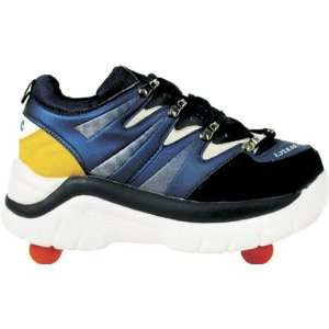  Roller Shoes 4 Wheels   Blue / Black / Yellow Style 