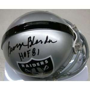  George Blanda Autographed Mini Helmet