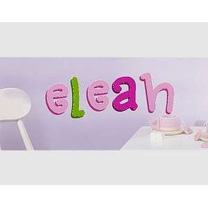 Painted wooden wall letter   kids dreamy solid letters Personalization 