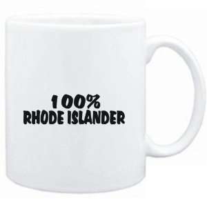  Mug White  100% Rhode Islander  Usa States Sports 