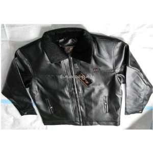  Leather Fur Jacket for Bust Chest 44  