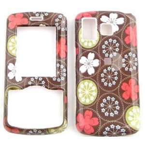  Rhythm AX585 Flower Pattern in Circle on Light Brown Hard Case/Cover 