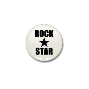  Rock Star Funny Mini Button by CafePress: Patio, Lawn 