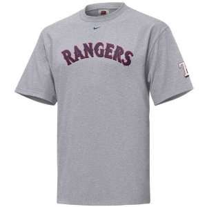  Nike Texas Rangers Ash Practice T shirt