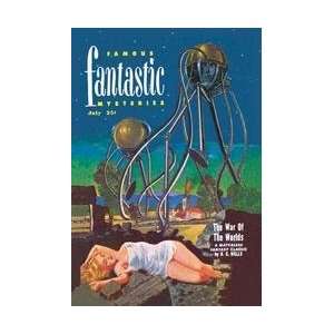 Famous Fantastic Mysteries Tentacled Robots 12x18 Giclee on canvas 