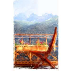 for Home Decor   Hand Finished Giclee Painting Mont Blanc   Chamonix 