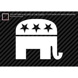  (2x) Republican Logo  Sticker   Decal   Die Cut 