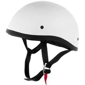  Skid Lid Solid Original Cruiser Motorcycle Helmet   White 