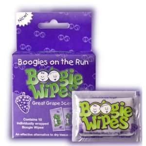  Boogie Wipes On the Run Great Grape Health & Personal 