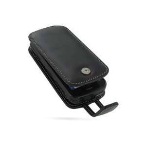  Pdair Black Leather Flip Type Carry Case Cover + belt clip 