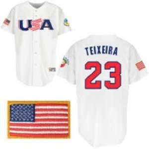 Mark Teixeira Signed WBC Authentic Jersey  Sports 