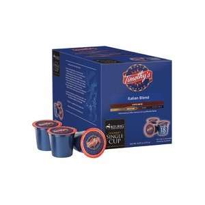 Timothys Italian Blend Coffee for Keurig Brewing Systems   108 K Cups