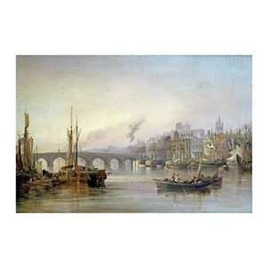   VIew Of Newcastle From The River Tyne Giclee Canvas