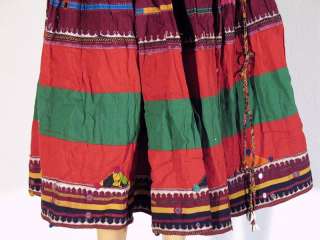 Tribal Women Belly Dance Outfit Boho Gypsy Belt Skirt M  