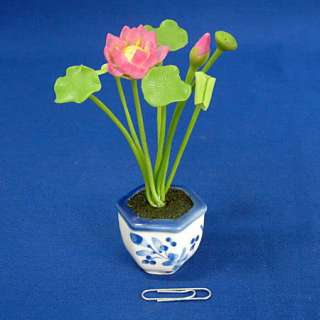 HANDMADE SMALL ARTIFICIAL CLAY WATER LILY/LOTUS   FB48  