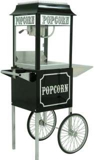 Paragon 1911 Black Chrome Popcorn Machine, 4 oz. Kettle Popper  