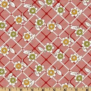   Moda Punctuation Garden Red Fabric By The Yard Arts, Crafts & Sewing