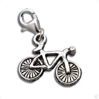 Beggar Charms pendant   silver I Like to Bike dangle #9259, bracelet 