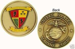 USMC MARINE CORPS 3/5 GET SOME MILITARY CHALLENGE COIN  