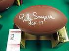 GALE SAYERS CHICAGO BEARS HOF1977 SIGNED NFL FOOTBALL J