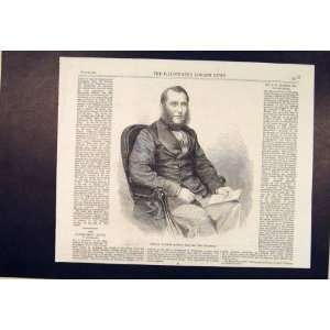  Portrait Watkin Stockport Edward William Print 1864: Home 