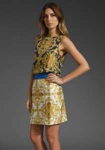 NEW 2012 Tibi Horseshoe Crab Print Silk Dress 0/2/4/6/XS/S $345  