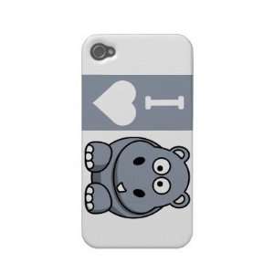  I Heart Hippos Phone Case Iphone 4 Case Cell Phones 