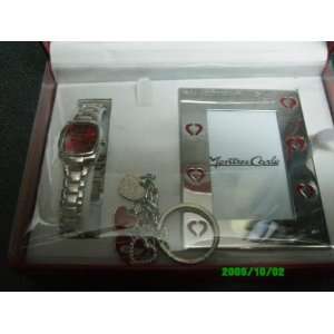   WATCH,KEY RING, & METAL PICTURE FRAME   MONTRES CARLO   GIFT BOXED SET