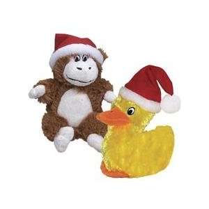    Babble Buddies Holiday Monkey Dog Toy   Small: Pet Supplies