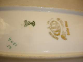 Imperial Austria Hand painted golden wheat corn bowl  
