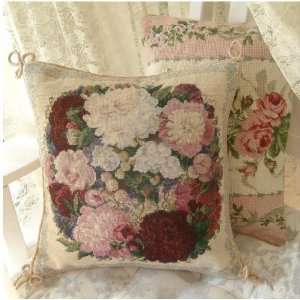   Gorgeous Wool Needlepoint Cushion Cover/pillow Sham F